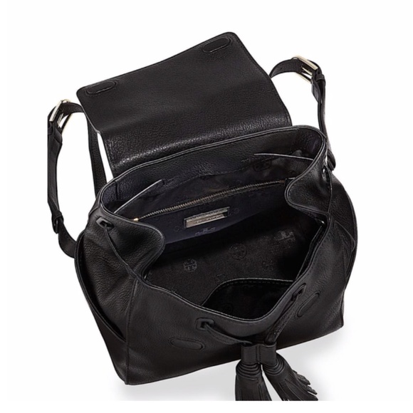 Tory Burch Thea Mini Backpack Black New Leather - Picture 4 of 11